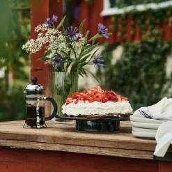 Jarrón Lyngby, vidrio transparente, 20 cm