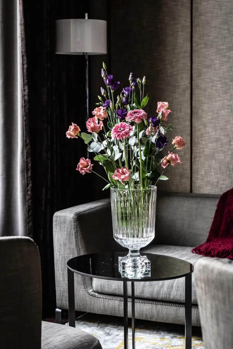 Jarrón Minerva 32 cm, transparente