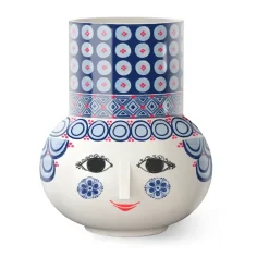 Jarrón Olga 20 cm, Azul