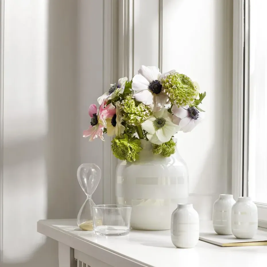 Jarrón Omaggio perla, mediano