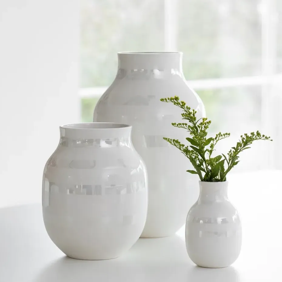 Jarrón Omaggio perla, mediano