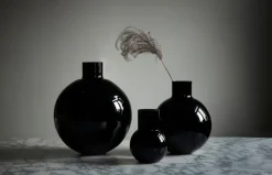 Jarrón Pallo, negro 20 cm