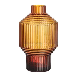 Jarrón Pavilion oscuro 134 mm, Ámbar