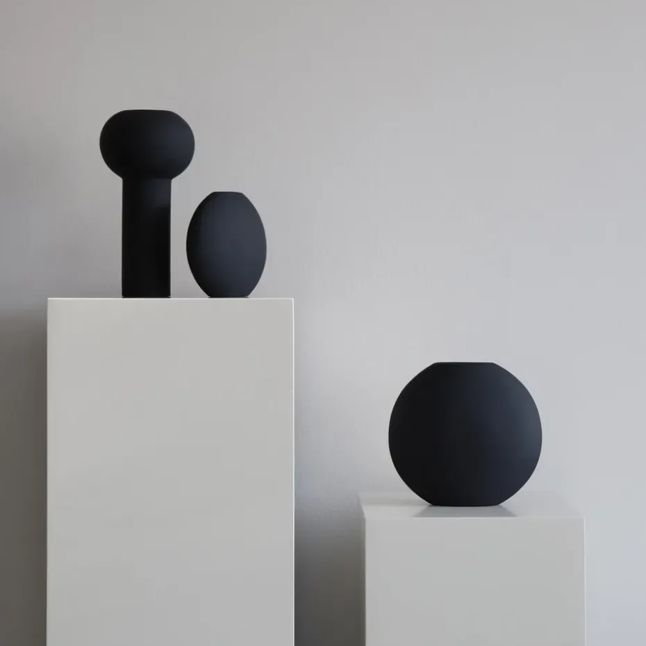 Jarrón Pillar 24 cm, Black