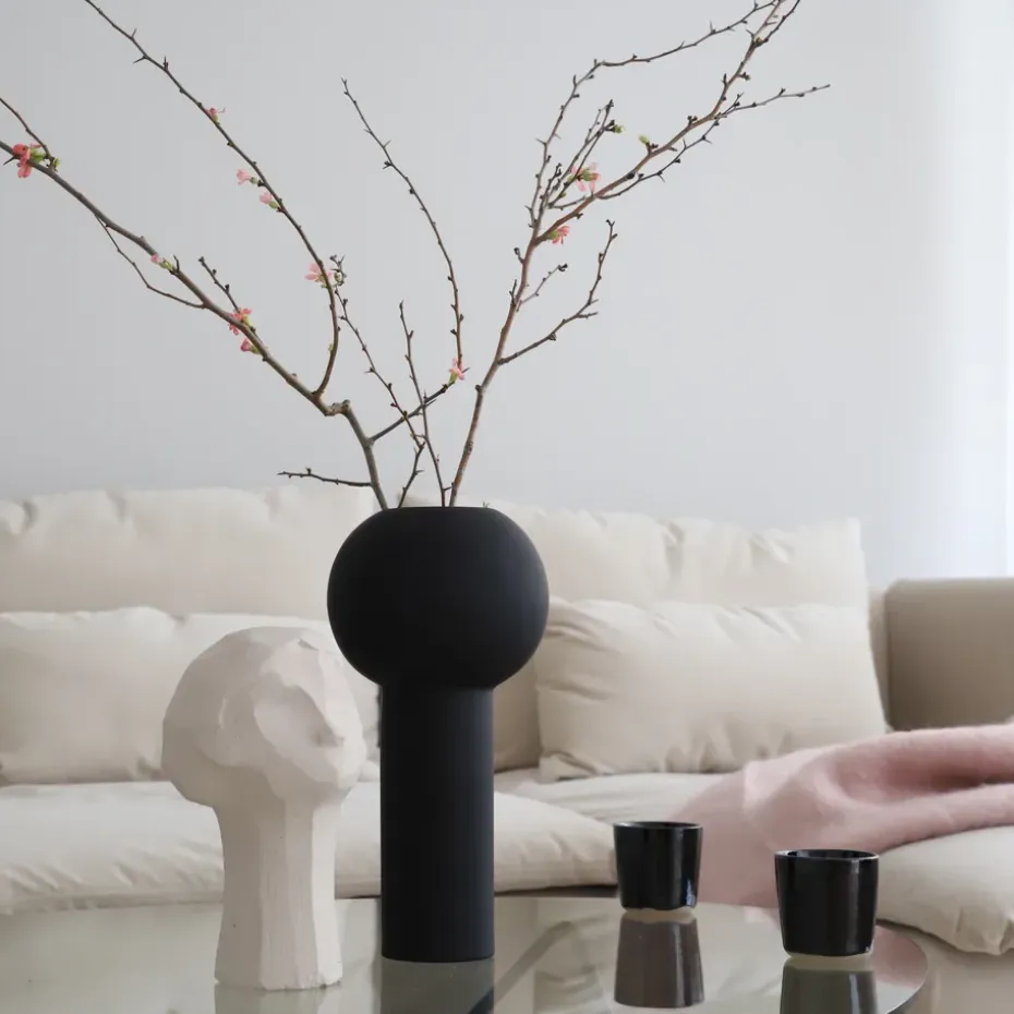 Jarrón Pillar 32 cm, Black