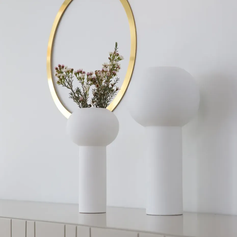 Jarrón Pillar 24 cm, White