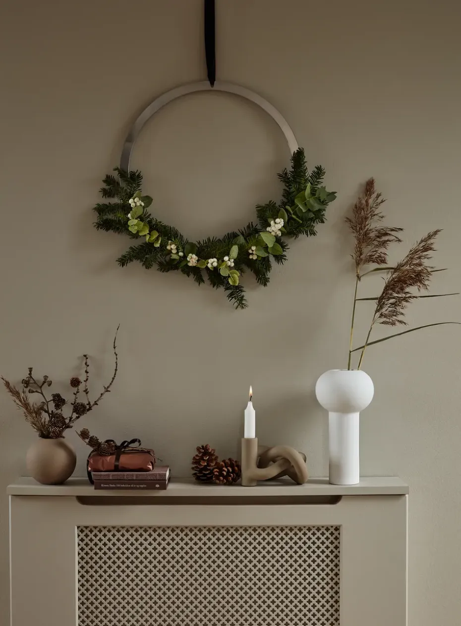 Jarrón Pillar 24 cm, White