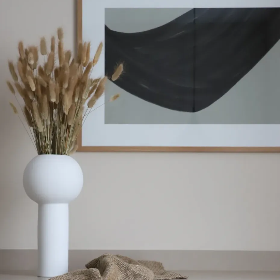 Jarrón Pillar 32 cm, White