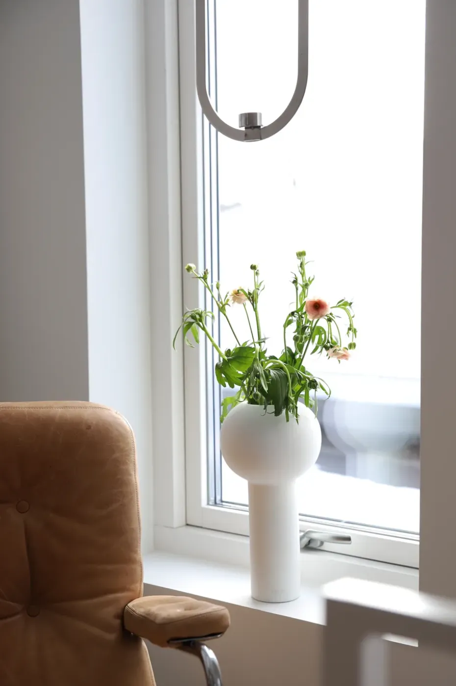 Jarrón Pillar 32 cm, White