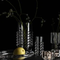 Jarrón Press Stem, Transparente