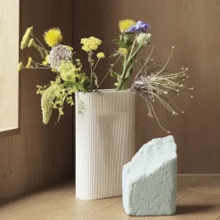 Jarrón Ridge 48,5 cm, Off white