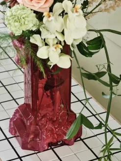 Jarrón Rocky Baroque 35 cm, Hot pink