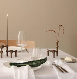 Jarrón STOFF Nagel, Latón bronceado