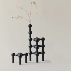 Jarrón STOFF Nagel, negro