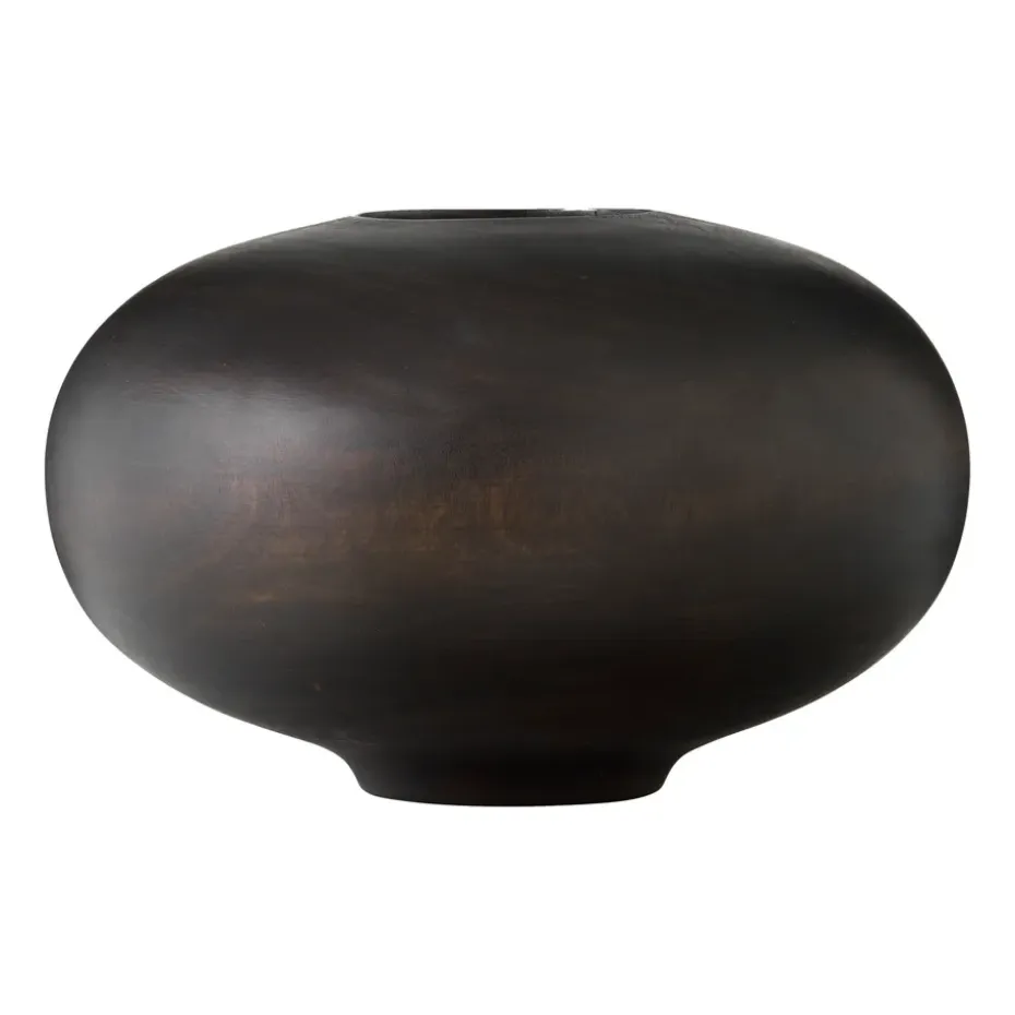 Jarrón Surround 17,5 cm, Madera de mango