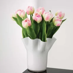 Jarrón Tulip 20 cm, blanco