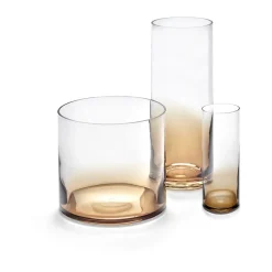 Jarrón Zuma L Ø11x33 cm, Amber