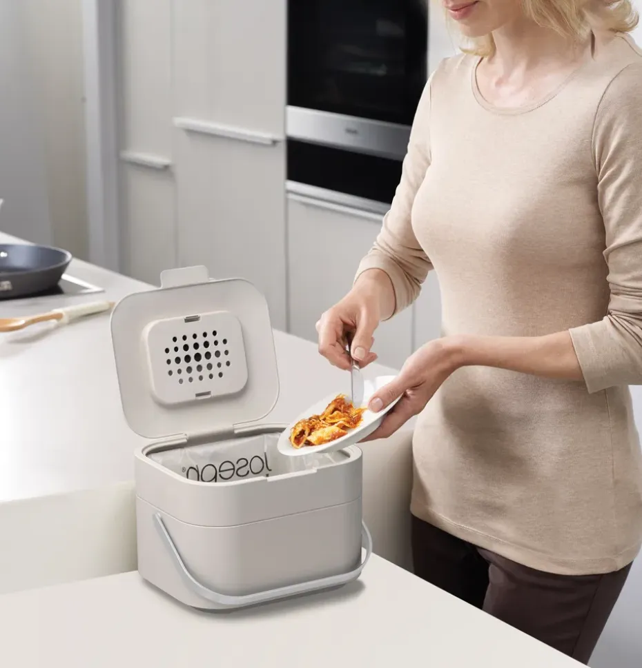 Joseph Joseph Stack 4 organizador de basura de alimentos, Stone