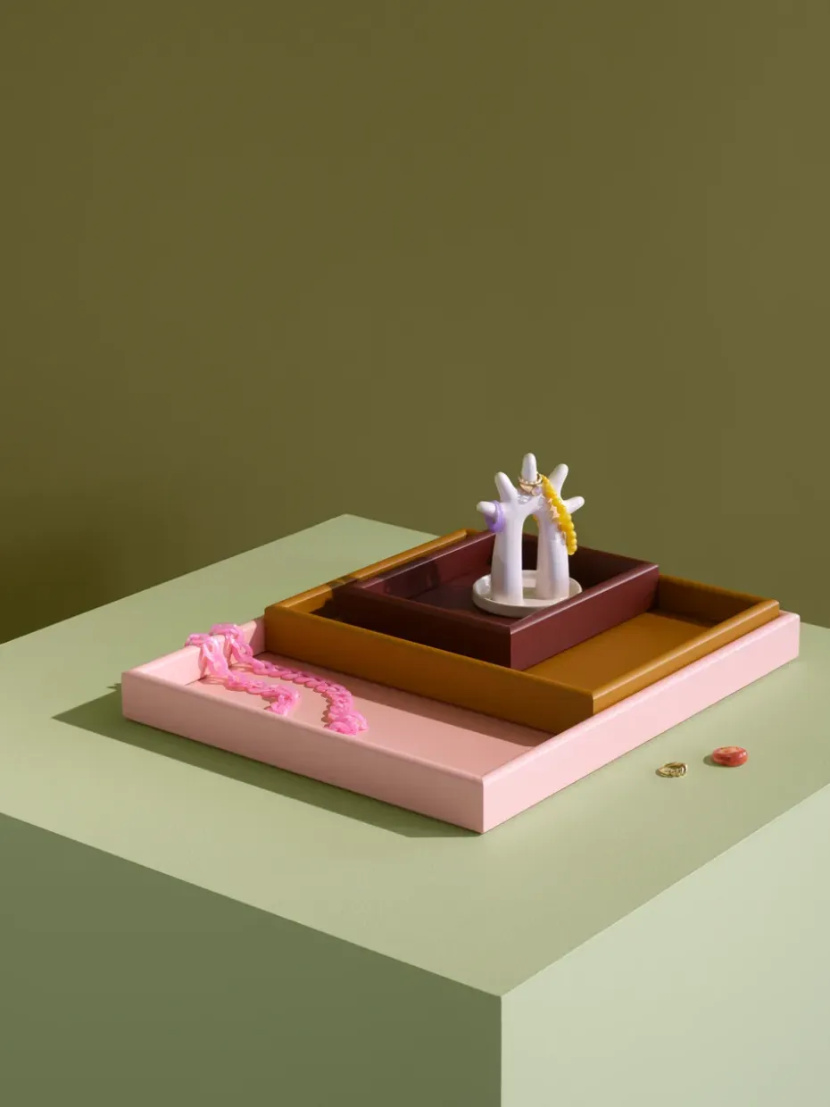 Juego de bandejas Arrange 3 piezas, Masala-amber-ruby