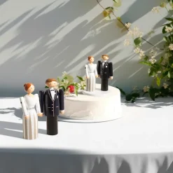 Kay Bojesen novio, Azul-negro-blanco, 12 cm