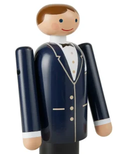 Kay Bojesen novio, azul-negro-blanco, 18 cm