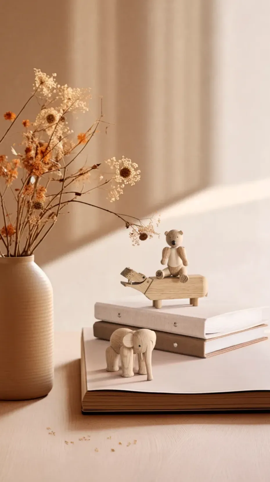 Liliput 3 Kay Bojesen piezas, Roble natural, arce natural