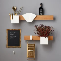 Listón magnético Flex Rail 40 cm, roble-blanco