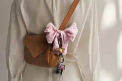 Llavero de mono de Kay Bojesen, Teca-limba, cuero negro