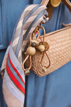 Llavero de pájaro Kaj Bojesen, Roble, cuero natural