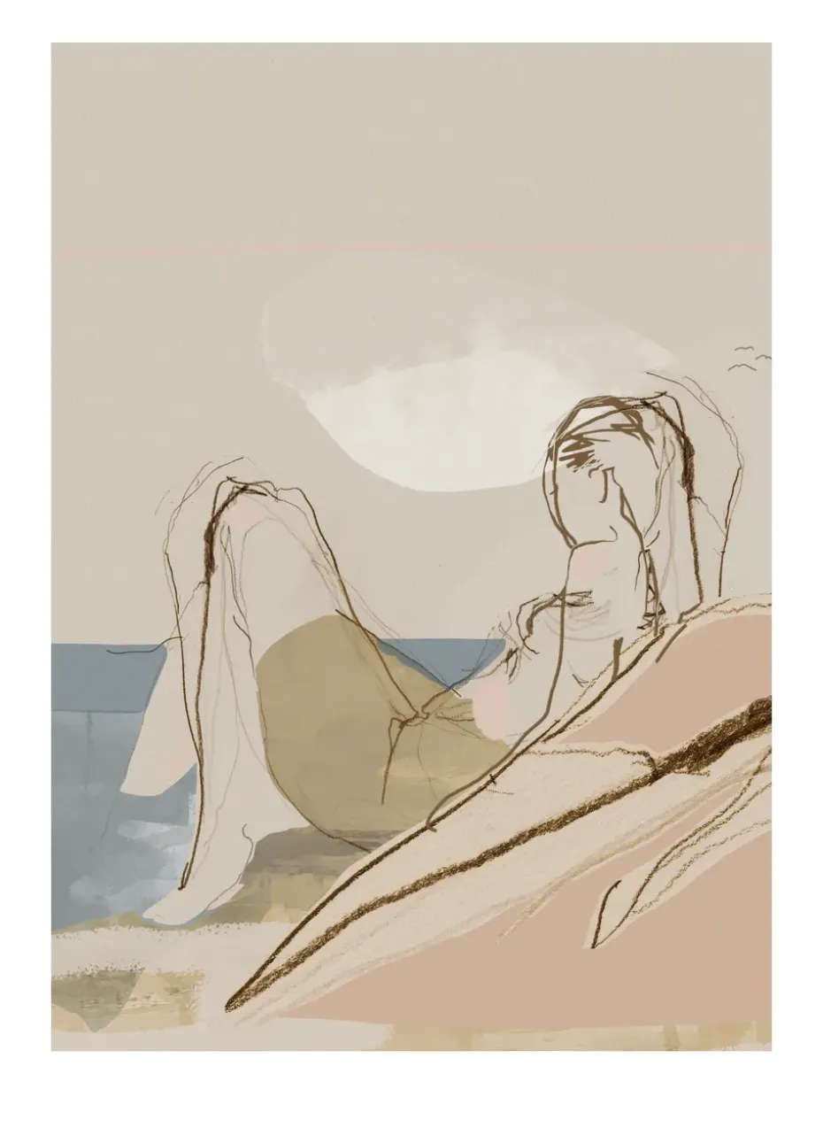 Lámina By the ocean, 50x70 cm