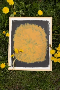 Lámina Dandelion 40x50 cm, amarillo-negro
