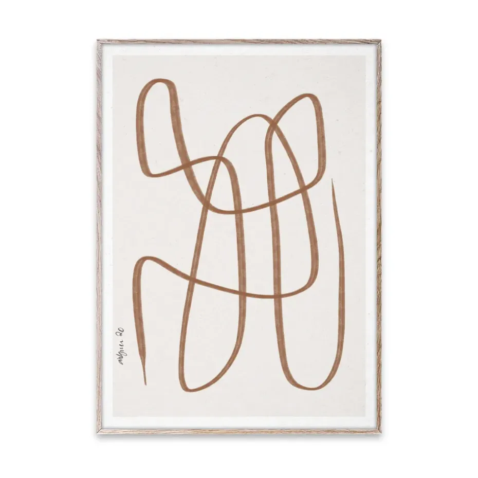 Lámina Different Ways marrón, 30x40 cm