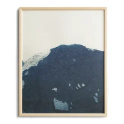 Lámina Dyeforindigo ocean 2 40x50 cm, azul-blanco