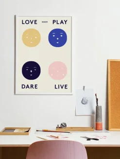 Lámina Four Feelings, 50x70 cm