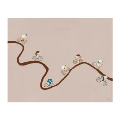 Lámina Giro, Beige, 50x40 cm