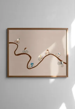 Lámina Giro, Beige, 50x40 cm