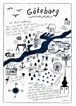 Lámina Göteborg, 50x70 cm