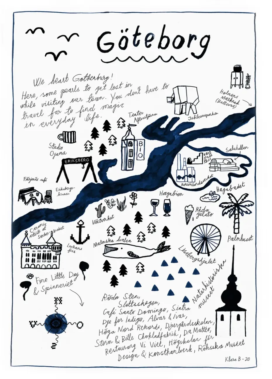 Lámina Göteborg, 50x70 cm