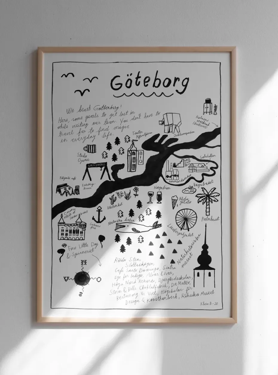 Lámina Göteborg, 50x70 cm