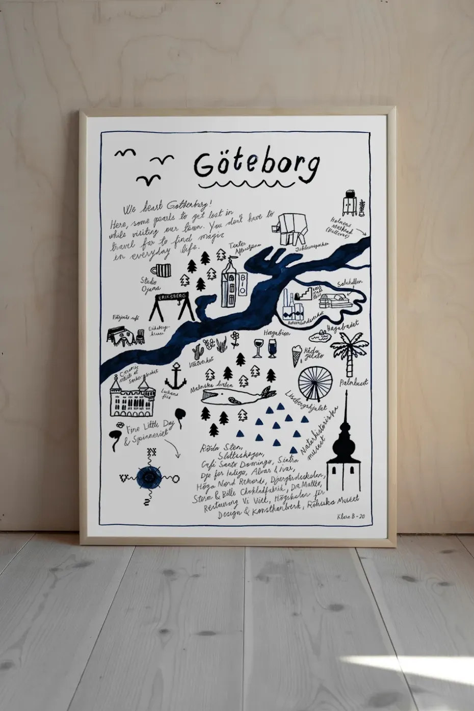 Lámina Göteborg, 50x70 cm