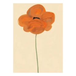 Lámina Orange Vallmo, 30x40 cm