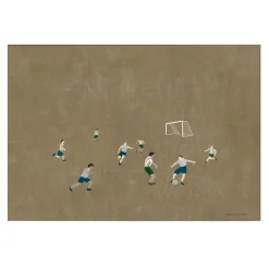 Lámina Soccer 50x70 cm, marrón