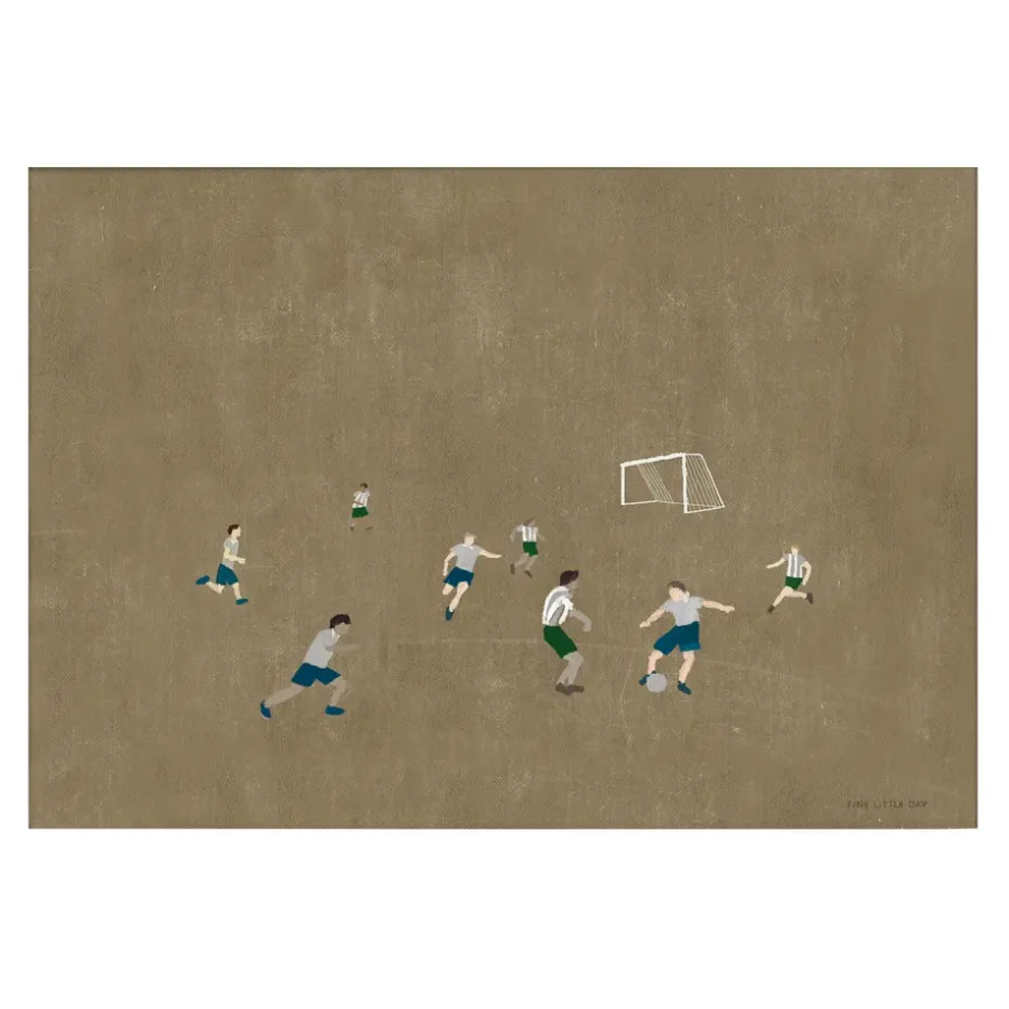 Lámina Soccer 50x70 cm, marrón