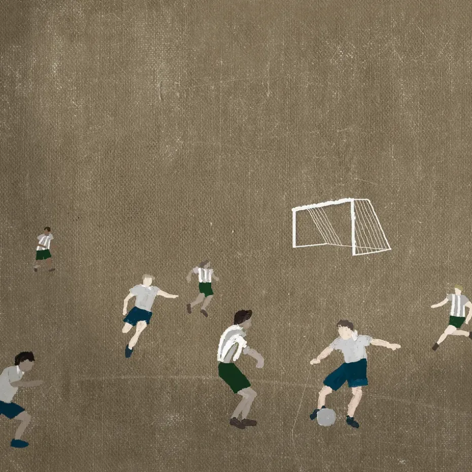 Lámina Soccer 50x70 cm, marrón