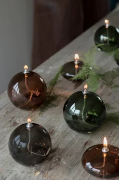 Lámpara de aceite Aura large, Smoke grey