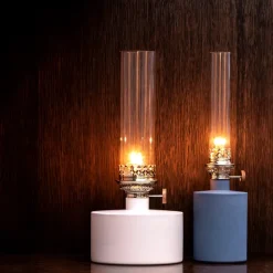 Lámpara de parafina Patina, pequeña, azul