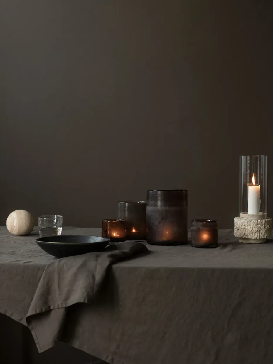 Lámpara de travertino, 30 cm