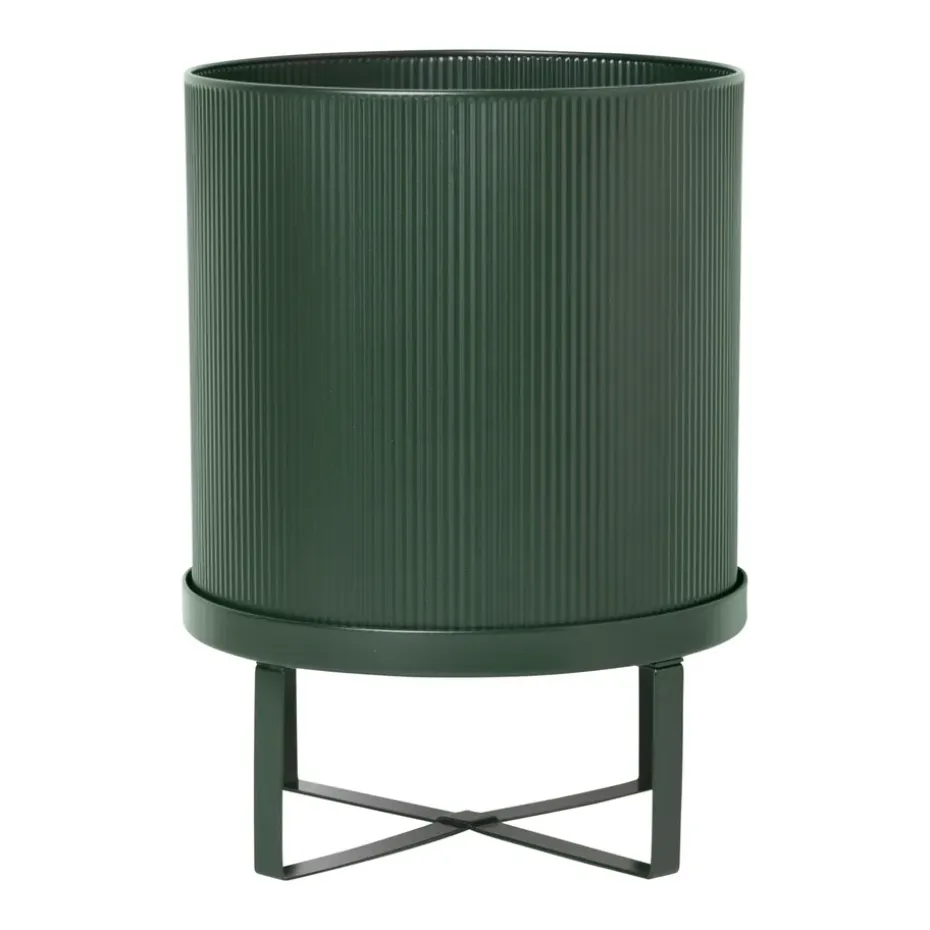 Maceta Bau large Ø28 cm, verde oscuro
