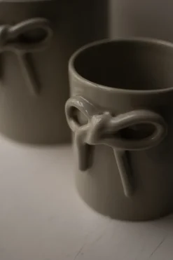 Maceta Bow Ø14 cm, Shiny mole