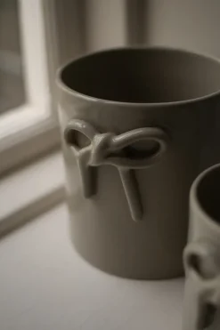 Maceta Bow Ø14 cm, Shiny mole